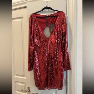 Red Sequin Dress ❤️